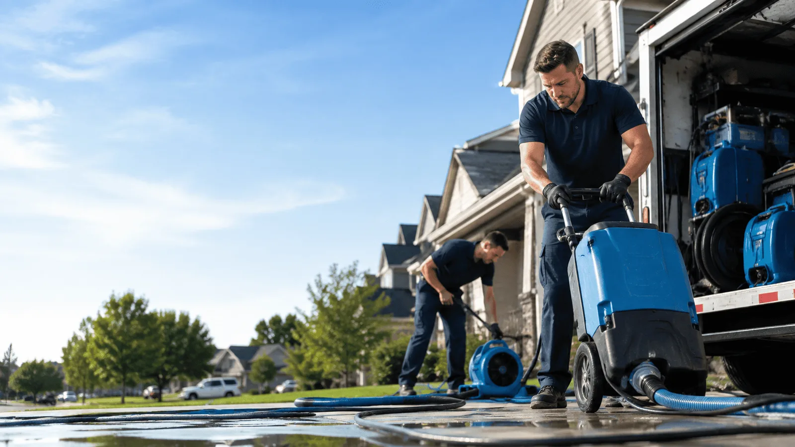 Dehumidification being performed in Rockville, IN